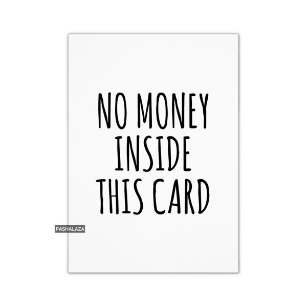 No Money