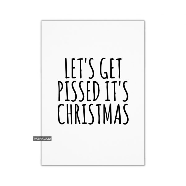 funny alcohol-themed Christmas card