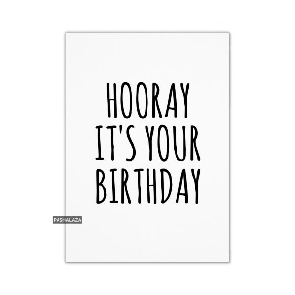 Hooray Birthday