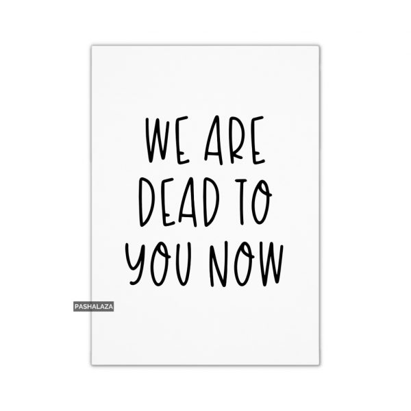 Dead To You