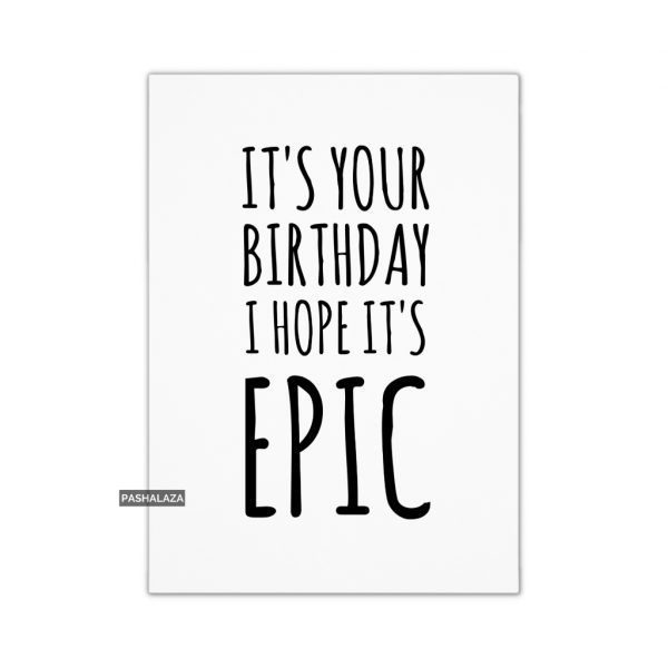 Hope It's Epic