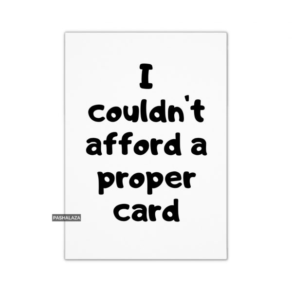 Proper Card