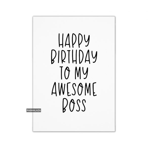 Awesome Boss