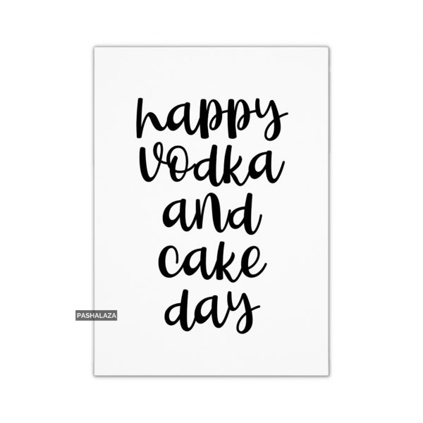 Vodka & Cake