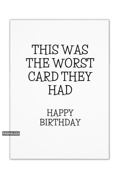 Worst Card
