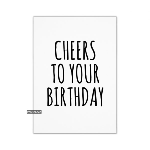 Cheers Birthday