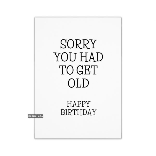 Get Old