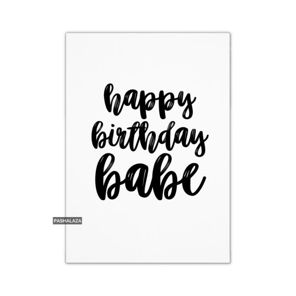 Birthday Babe