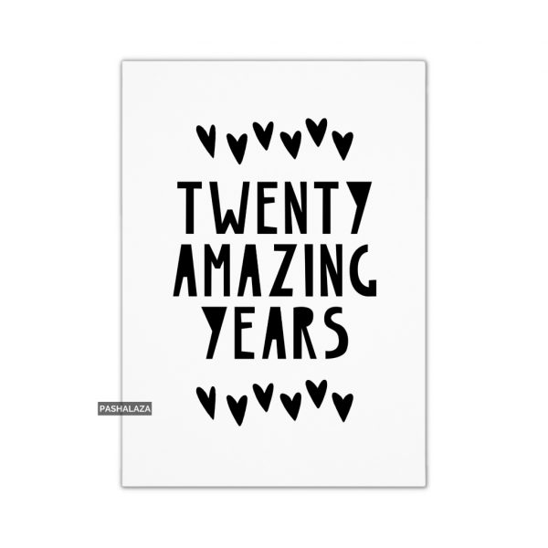 20 Amazing Years