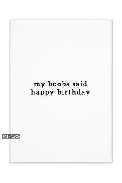 My Boobs Said