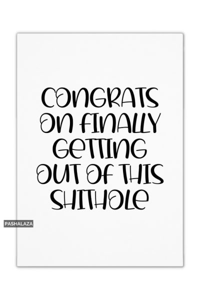 Congrats Shithole