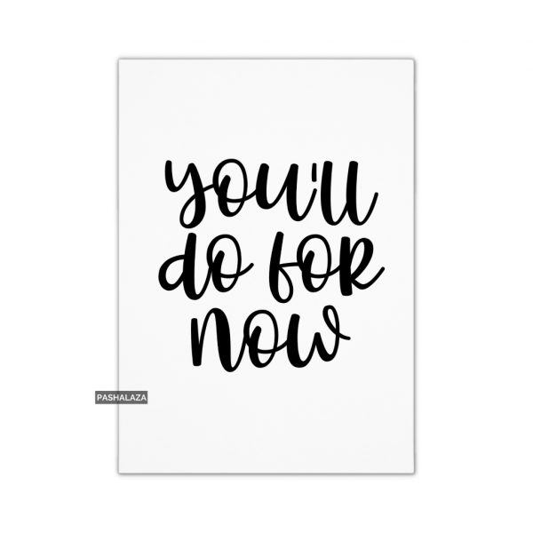 Do For Now
