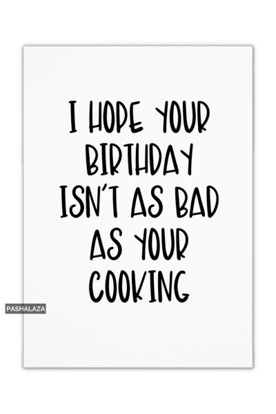 Bad Cooking
