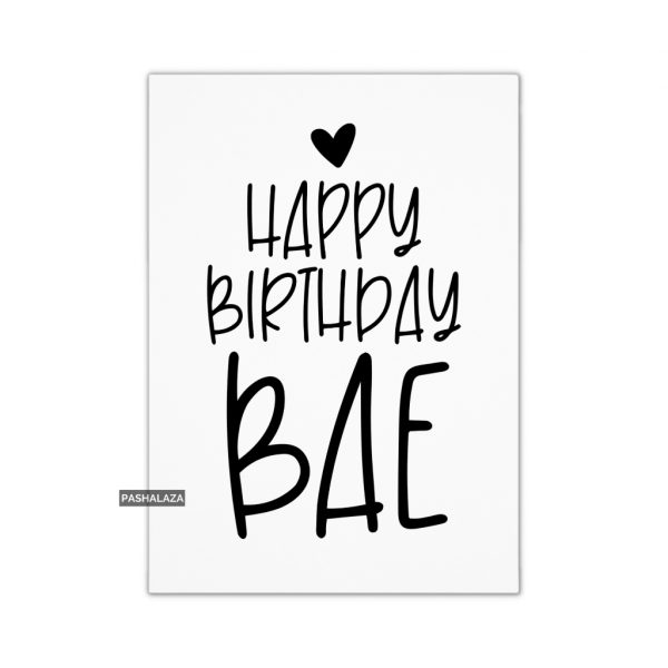 Birthday BAE