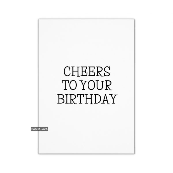 Cheers Birthday