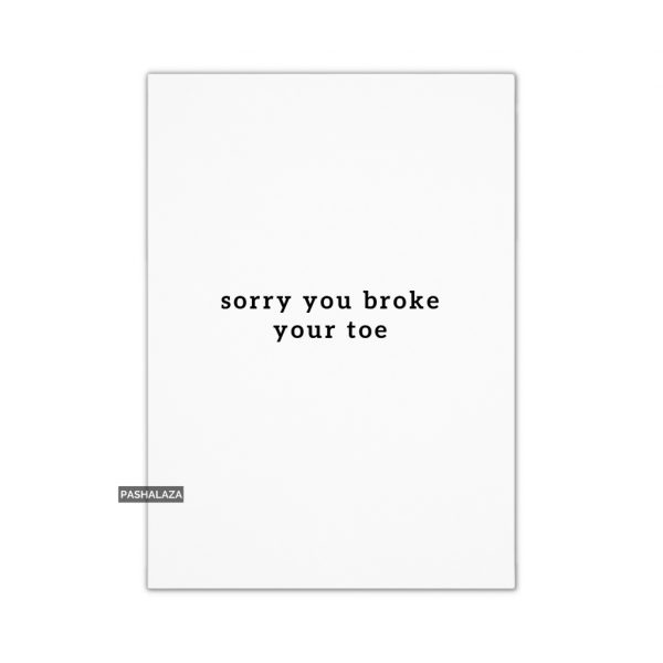 Broke Toe