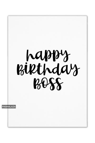 Birthday Boss