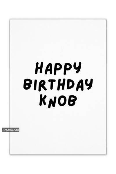 Birthday Knob