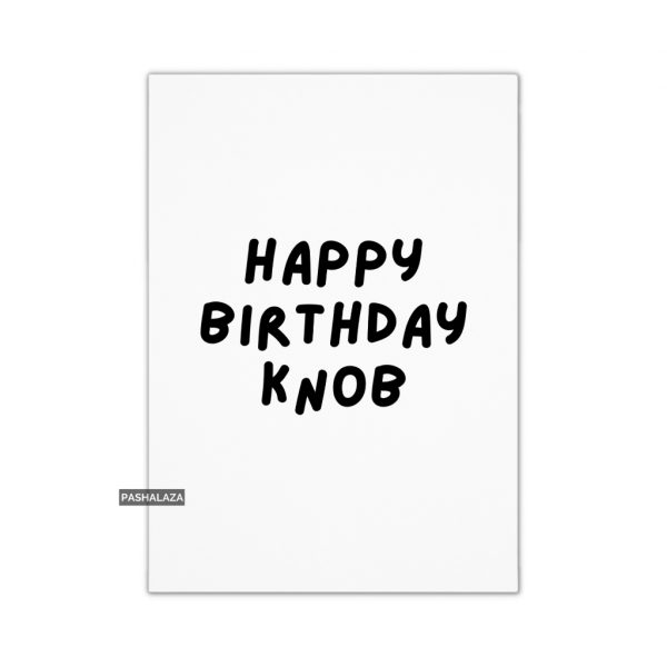 Birthday Knob