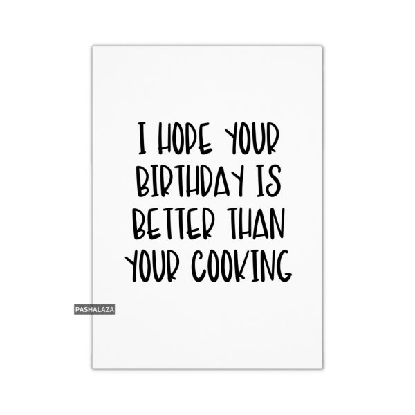 Better Than Cooking