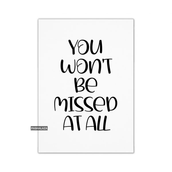 Missed At All