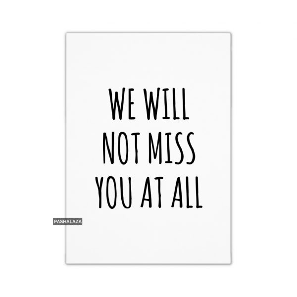 Not Miss You