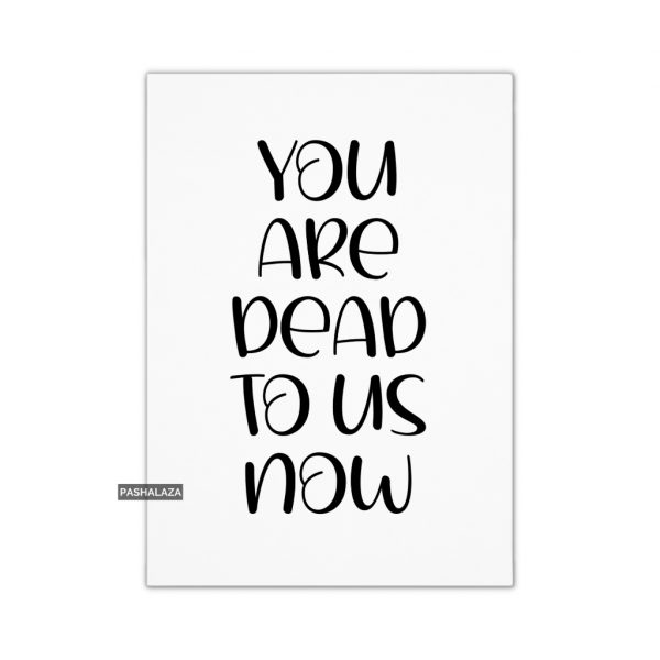 Dead To Us
