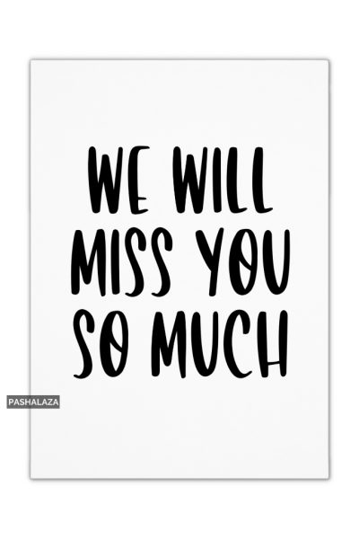 Will Miss You