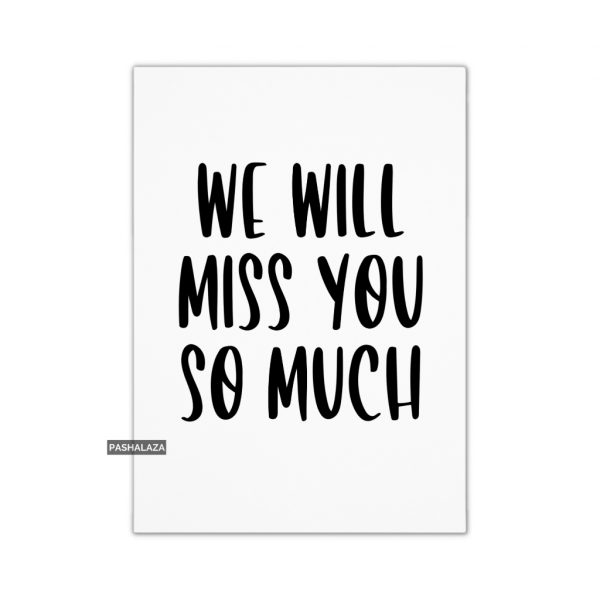 Will Miss You