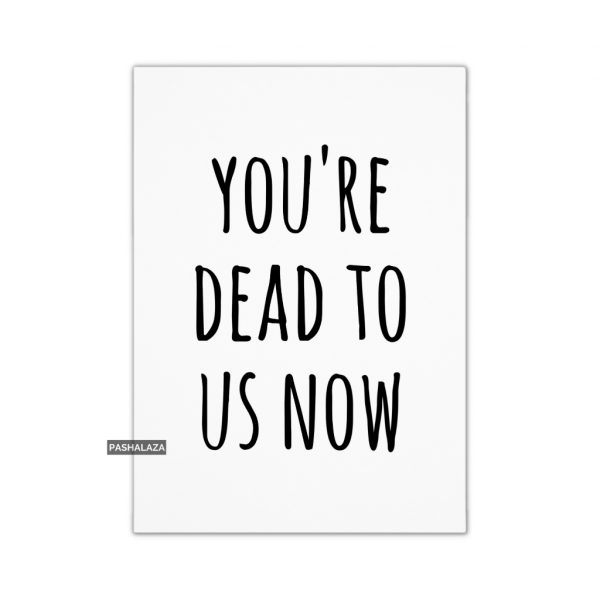 Dead To Us