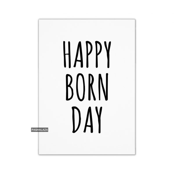Happy Born Day