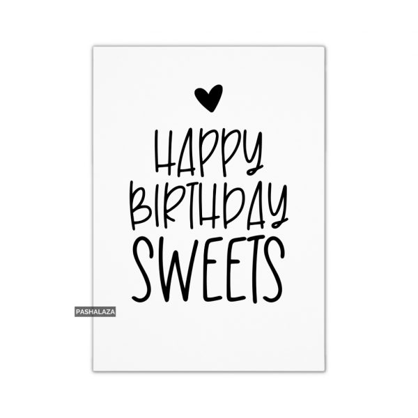 Birthday Sweets