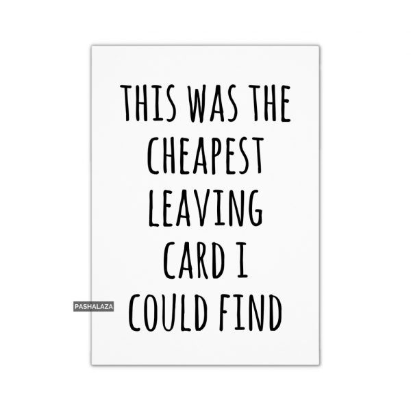 Cheapest Card