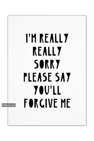 Really Sorry