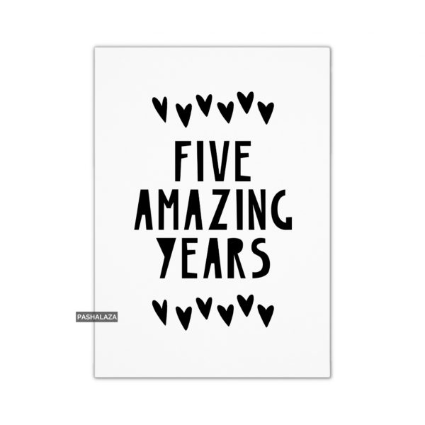 5 Amazing Years