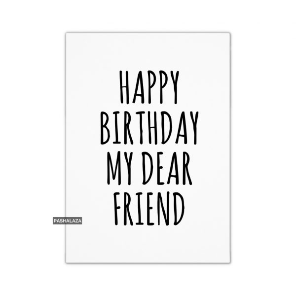 My Dear Friend