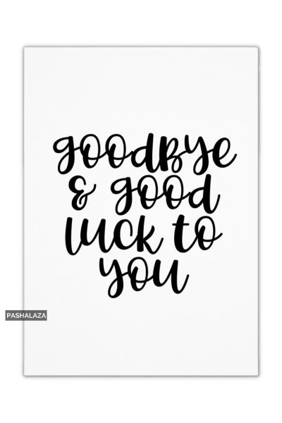 Good Luck