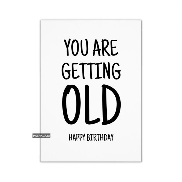 Getting Old