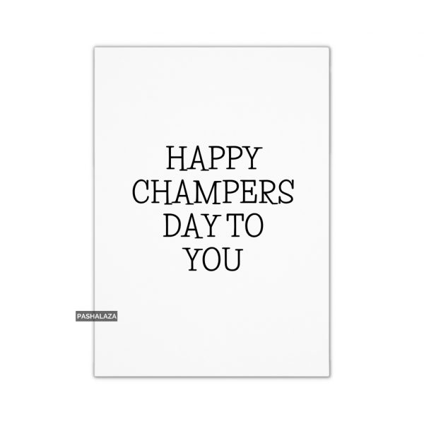 Champers Day