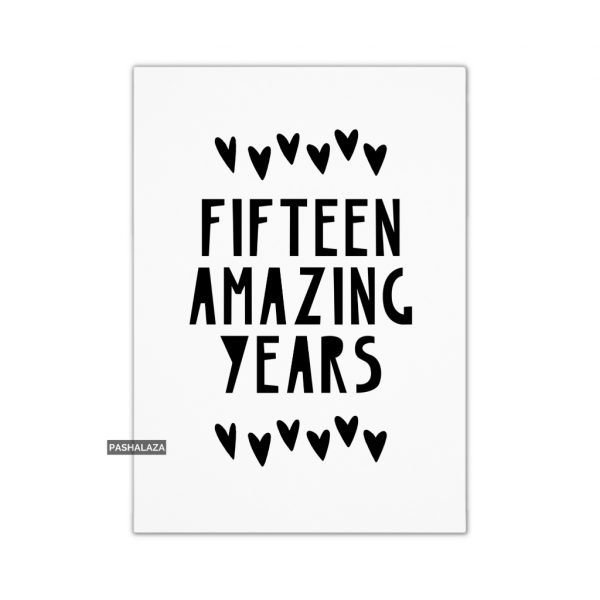 15 Amazing Years