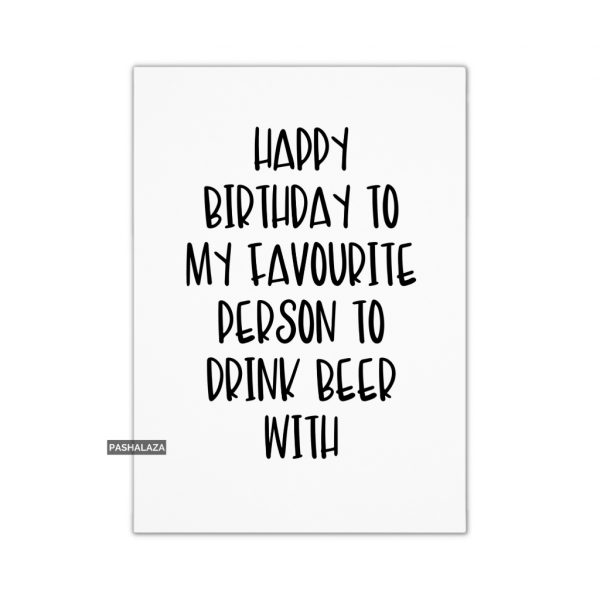 Drink Beer With