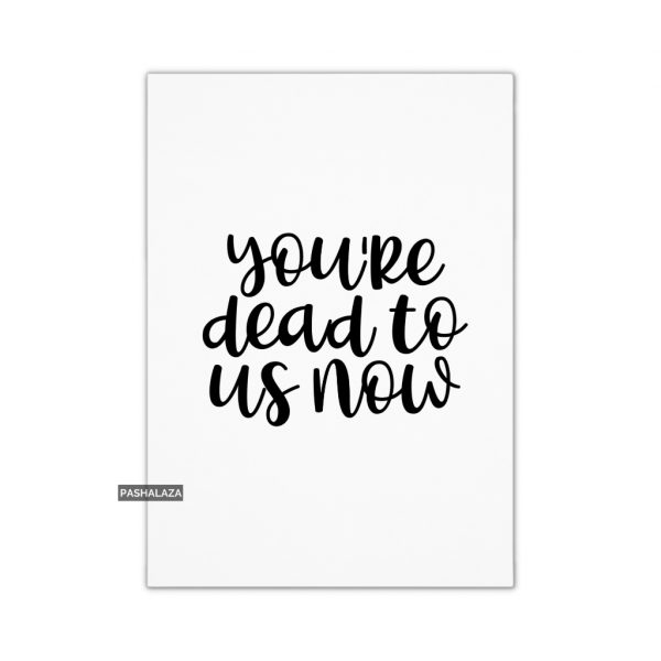 Dead To Us