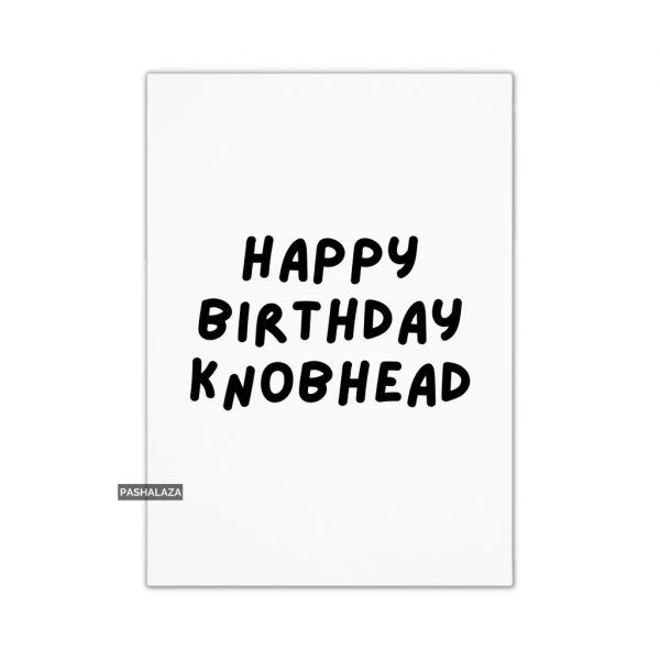 Knobhead