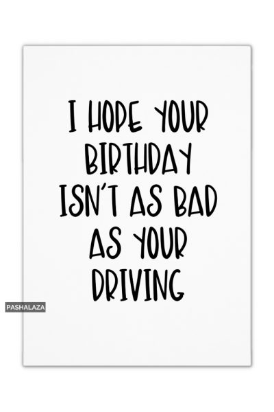 Bad Driving