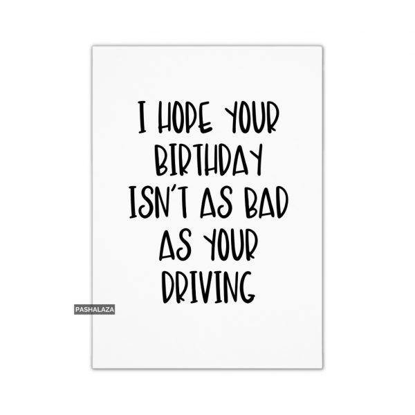 Bad Driving