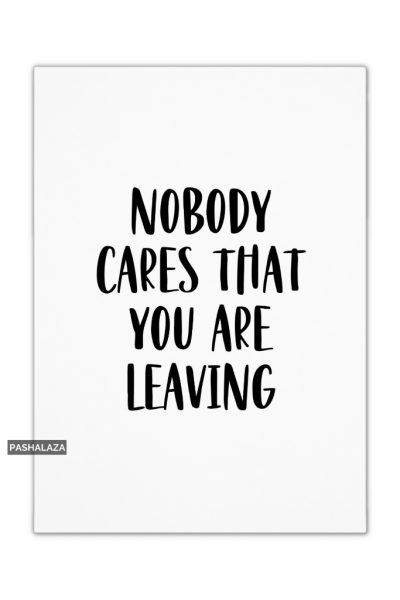 Nobody Cares