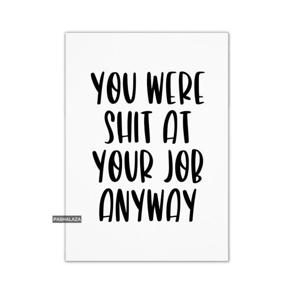You Were Shit