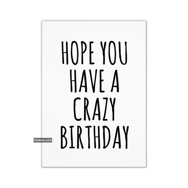 Crazy Birthday