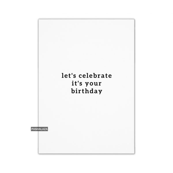 Let's Celebrate