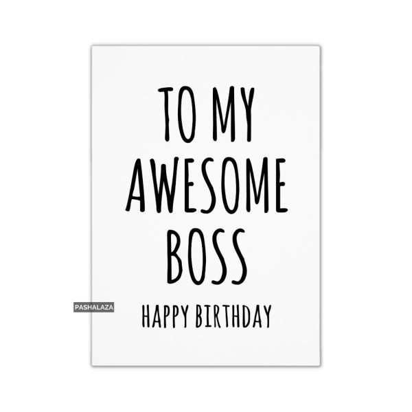 Awesome Boss